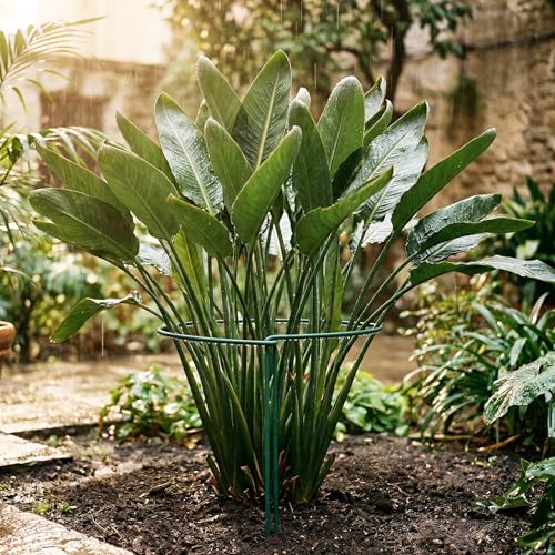 Thealyn 10 Pack Plant Support Stakes, 10" x 16" Peony Cages and Supports - size: 10Pack 10"x16"