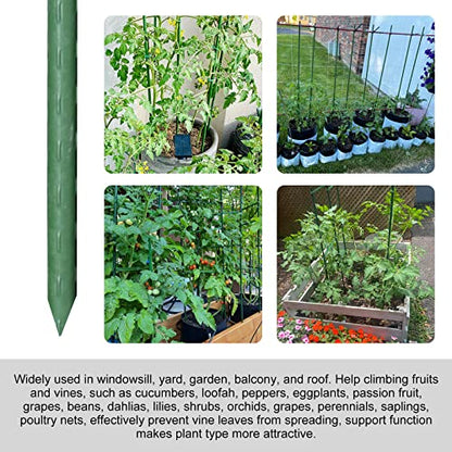 Garden Stakes, 30 Inch 2.5Ft Steel Plant Tomato Stakes, 25 Pack - size: 30 inch