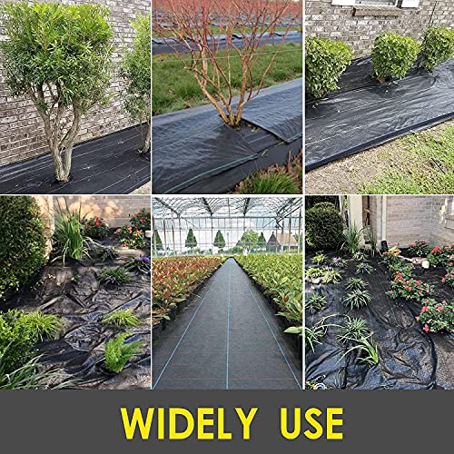 Weed Barrier Fabric Heavy Duty 6ft x 300ft, Garden Weed Landscape Fabric, Ground Cover Weed Blocker Cloth, Landscaping Fabric for Garden, Vegetable Beds, Driveway (WBF-6ft x 300ft) - size: 6ft x 300ft