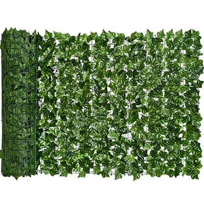 DearHouse 118x39.4in Artificial Ivy Privacy Fence Wall Screen, Artificial Hedges Fence and Faux Ivy Vine Leaf Decoration for Outdoor Garden Decor - size: 118*39.4inch