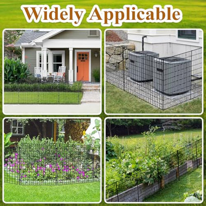 10 Panels Garden Fencing Animal Barrier, 36in(H) X 25ft(L)