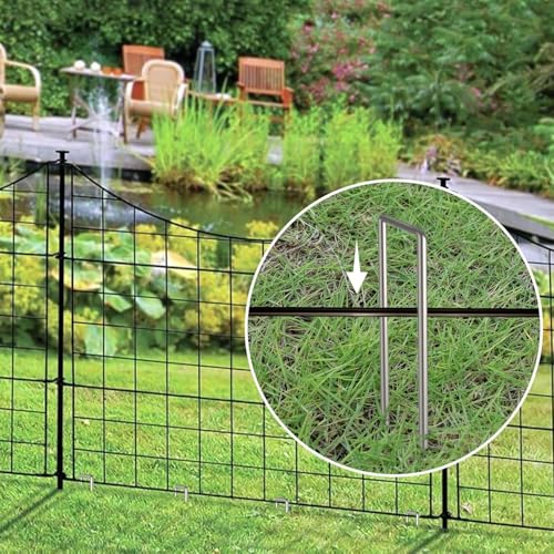 AAGUT Landscape Staples 6 Inch Galvanized Anti-Rust Garden Stakes 11 Gauge - color: Silver, size: 6'' x 100Pcs-11Ga