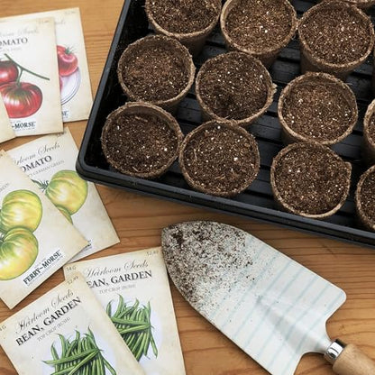 Jiffy Plant Germination Tray - Watertight, Lightweight - 10.75 x 21 in, 2 in Tall - 10-Pack - Plastic - style: 10 Trays