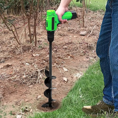 Auger Drill Bit for Planting - 4"X32" Heavy-Duty Auger Post Hole Digger for Fence- 3/8" Hex Drive Drill - size: 4"X32"(Upgraded)