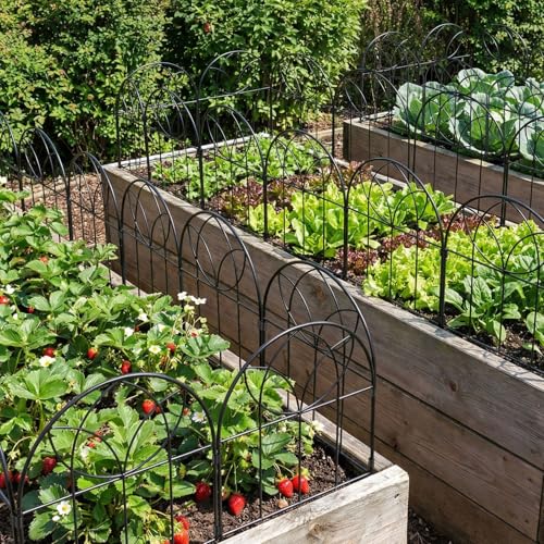 Small Garden Fence 24in(H) x20ft(L), Decorative Fencing 19 Pack - size: 19 Panel