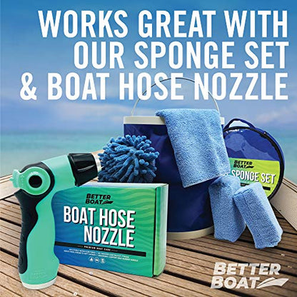 25FT Coiled Boat Hose, Expandable Coil Water Hose, Marine Grade 3/4 Inch - style: 25 FT