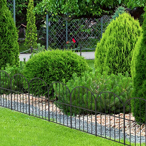 Decorative Garden Fence 29ft (L) x 16.5in (H) Fencing Dog Animal Barrier - size: 29' (L)