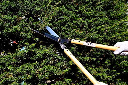 KAKURI Japanese Hedge Shears for Gardening 30", Professional Hadge Clippers for Trimming Bush and Border, Heavy Duty Long Handle [Texured Blade], Made in Japan - style: 30" Texured