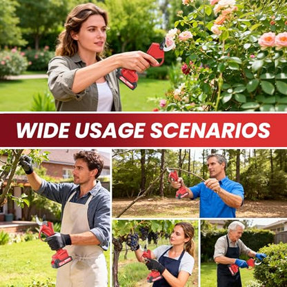 Electric Pruning Shears, 1.6" Cutting Cordless Pruner for Gardening - style: A--Electric Pruning Shears