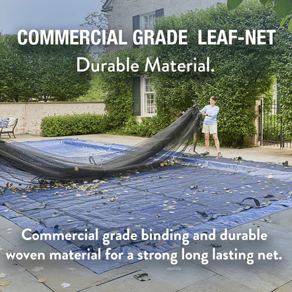 Doheny’s Professional Grade Leaf Nets for Above Ground Pools – 24' Round – Makes Clean-Ups Fast – Lightweight, Versatile & Durable – Keeps Leaves Out - size: 24' (Round)