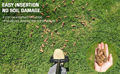 Manual Lawn Core Aerator for Compacted Soil, Hollow Tines
