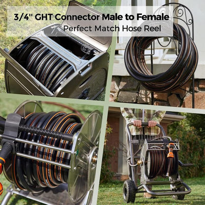 Giraffe Tools Garden Hose 5/8", 30ft Lightweight Hybrid Hose - size: 30ft Male to Female Hose