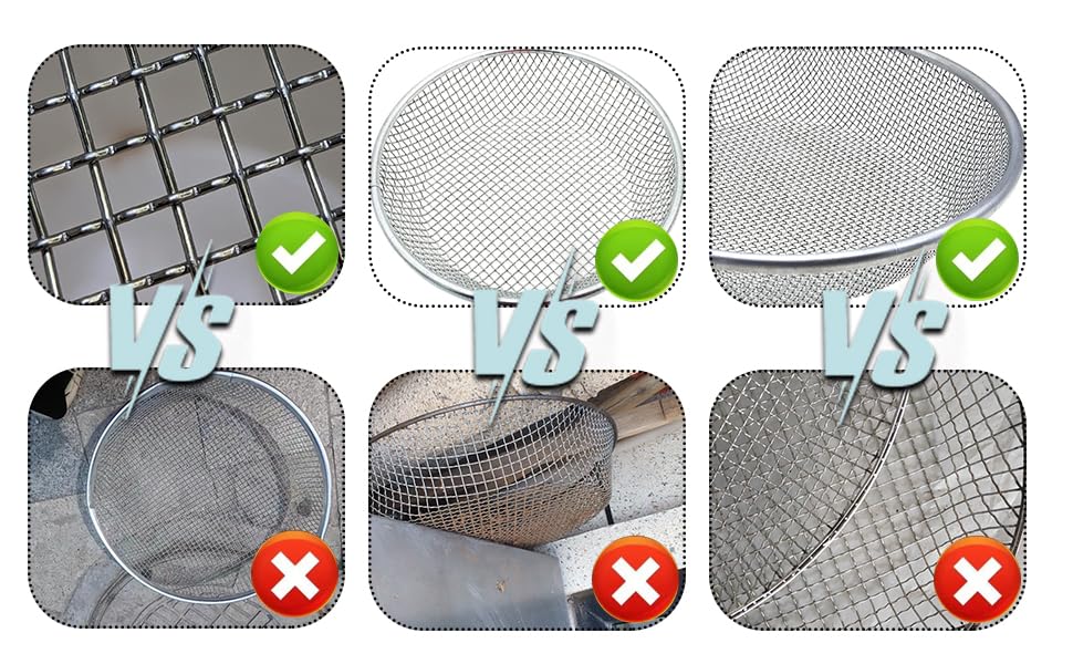 3/8 Inch Soil Sifter for Gardening, Rock Sifter for 5Gallon Bucket,Compost Sifter Dirt Sifter,Captures Dirt Rocks Sawdust - color: 3/8 Inch