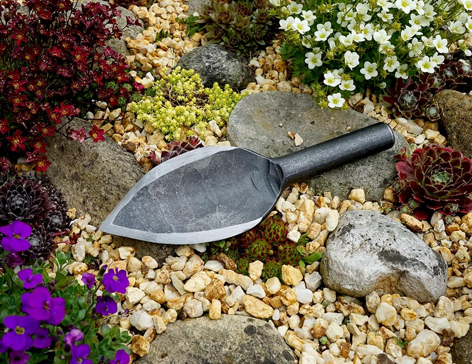 DeWit Bad Ass Trowel – Heavy-Duty Garden Hand Tool with Swedish Boron Steel & Ash Hardwood Handle, 12″ Durable Digging Trowel