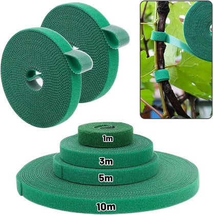2Pcs Green Garden Tie, Plant Supports for Effective Growing, Reusable and Adjustable, Plant Ties for Branches Flowers (10M) - color: 10m