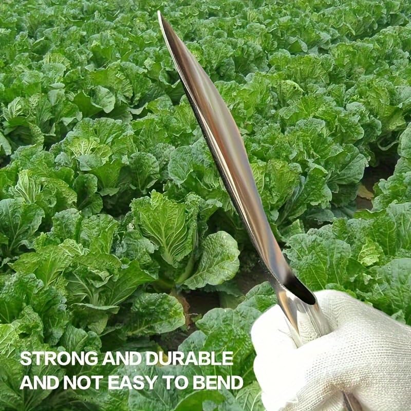 Stainless Steel Garden Trowel Narrow Point Blade Compact Handheld Tool for Potting Weeding Digging Planting, Pointed tip - color: pointed tip