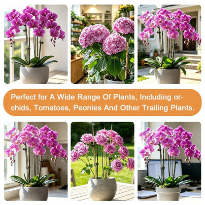100 Pcs Plant Clips Orchid Clips, Orchid Clips for Plants Support, Plant Clips for Climbing Plants, Durable Garden Clips for Plants, Practical Plant Pins for Vines & Flower Stems