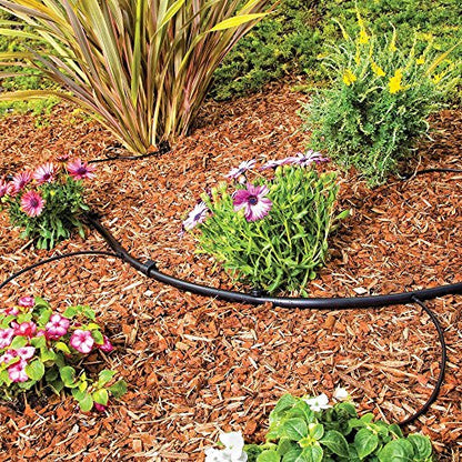 USA MADE - Irrigation Drip Line Emitter Tubing 100', 12" Emitter Spacing, 1/4" .52 GPH, color black (.170 ID x 240 OD)