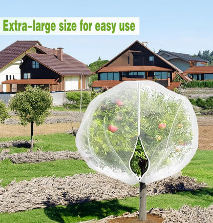 1 Pack Extra-Large Fruit Tree Netting Covers for Birds and Squirrels(15X15ft) –Bird Nets for Fruit Trees with Zipper and Drawstring, Extra Large Durable Mesh Garden Netting to Protect Fruit Trees - size: 15 X15ft