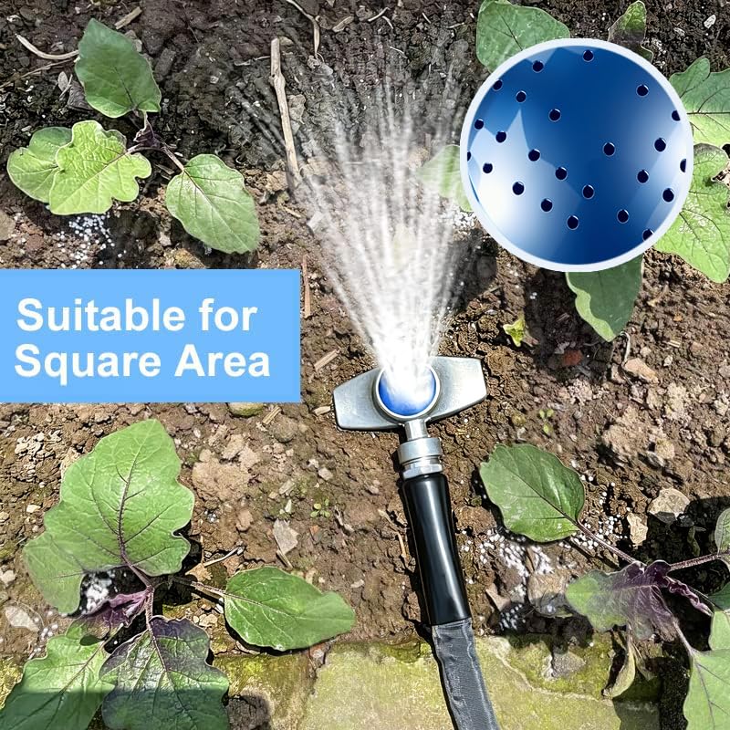 360 Degree Metal Spot Sprinkler 2 Pack, Outdoor Garden Watering Sprinklers for Yard Small Areas Lawn with Gentle Water Flow, Coverage Up to 30FT - color: Blue