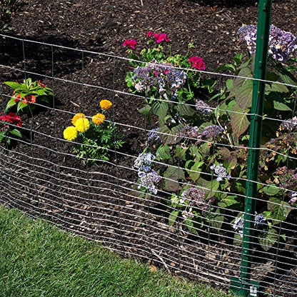 YARDGARD 2 in. x 3 in. Mesh Welded Wire Fence Roll, 36 in. x 50 ft., 16 Gauge Galvanized Steel Fence for Animal Enclosures, Garden Protection and Property Fencing - size: Under 3' H