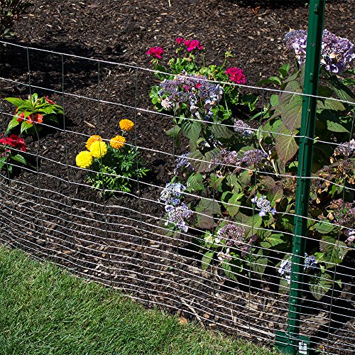 YARDGARD 2 in. x 3 in. Mesh Welded Wire Fence Roll, 48 in. x 50 ft., 16 Gauge Galvanized Steel Fence for Animal Enclosures, Garden Protection and Property Fencing - size: 48 in. x 50 ft.