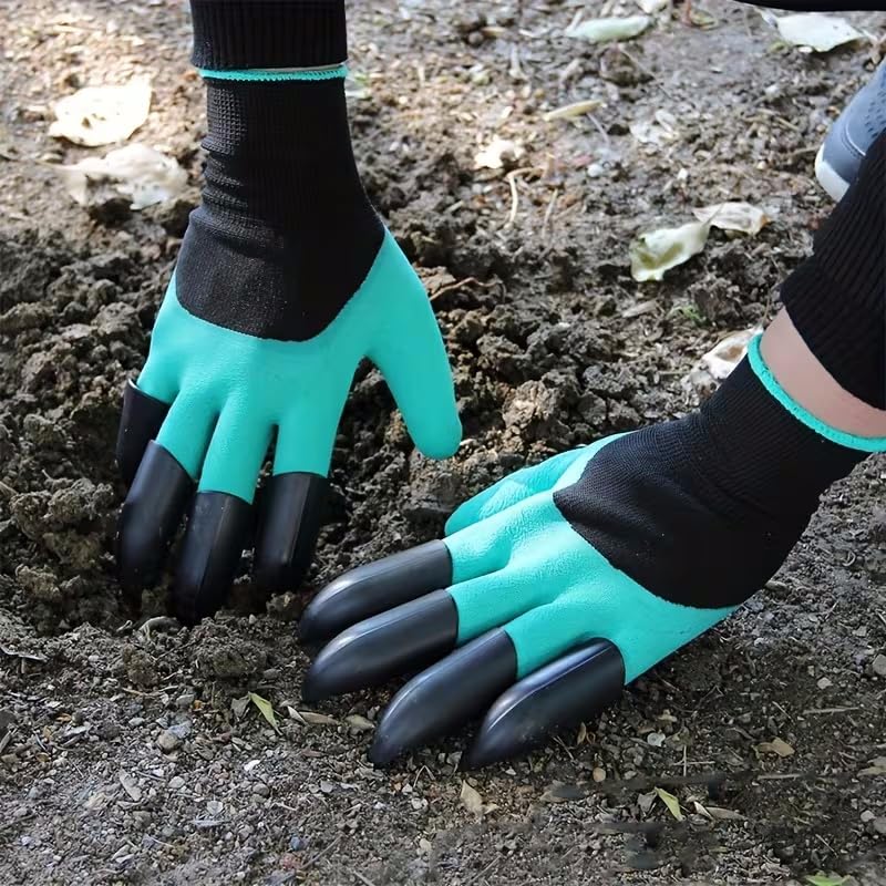 Garden Gloves With Claws One Size Ambidextrous finished Grip Durable Claw Tips for Digging Planting Weeding Yard Work
