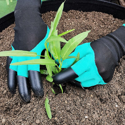 Garden Gloves with Claws, Claw Gardening Gloves for Digging, Planting, Weeding, Seeding - Waterproof for Men and Women